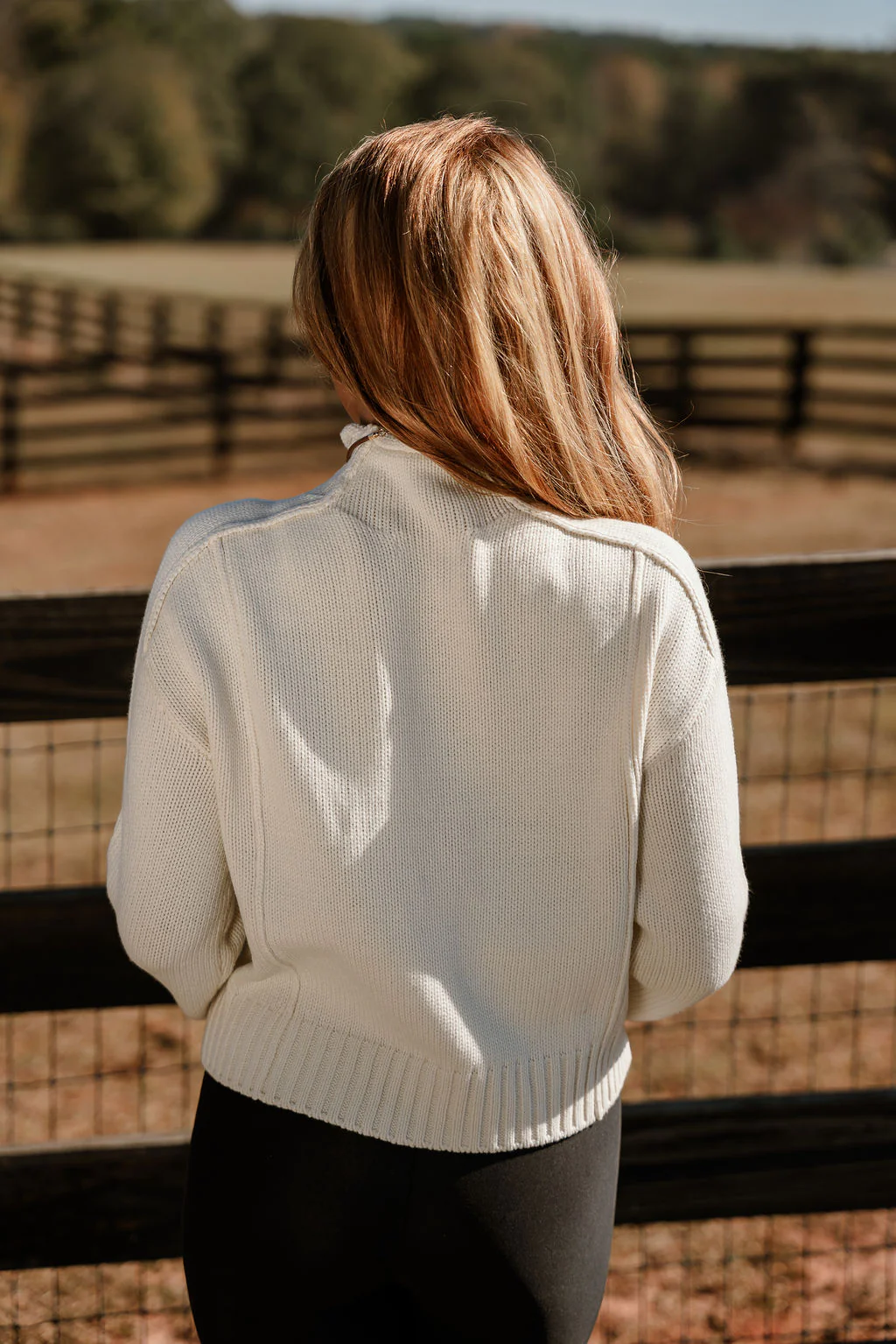 Selah Cream Mock Neck Knit Sweater - Image 9