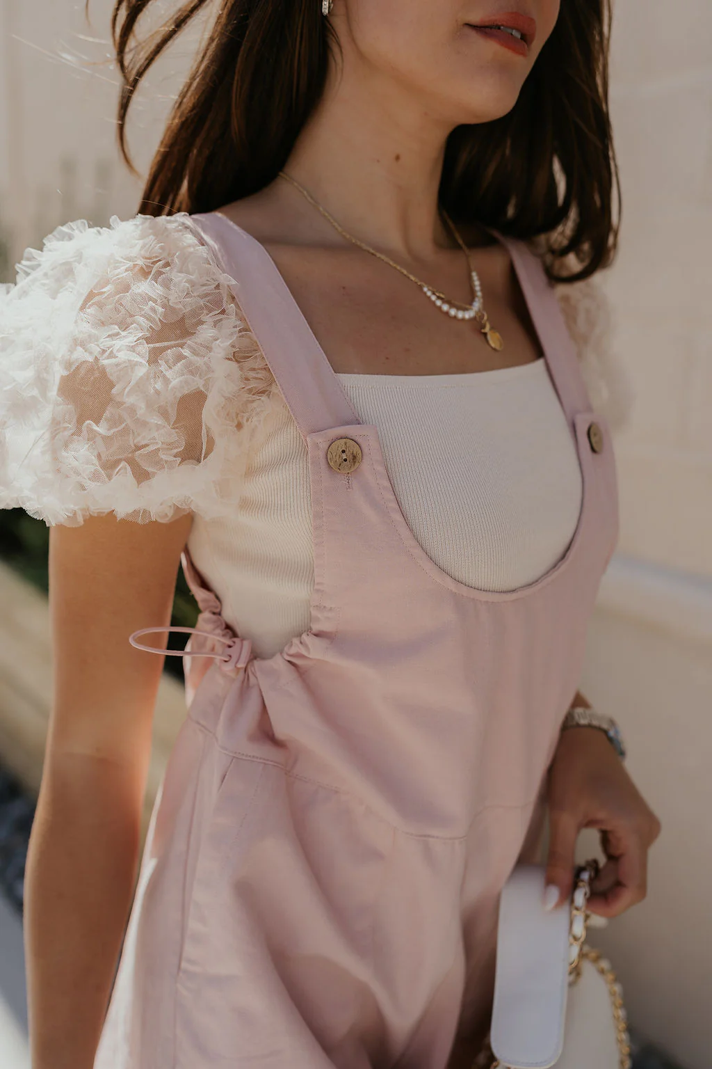 Selah Mauve Pink Sleeveless Romper