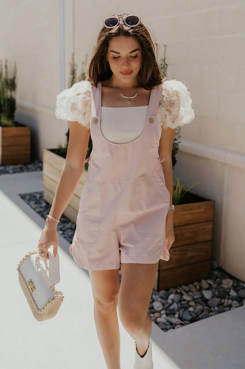 Selah Mauve Pink Sleeveless Romper - Image 5