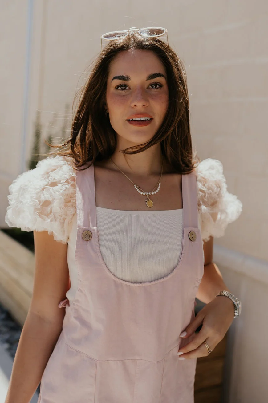 Selah Mauve Pink Sleeveless Romper - Image 8