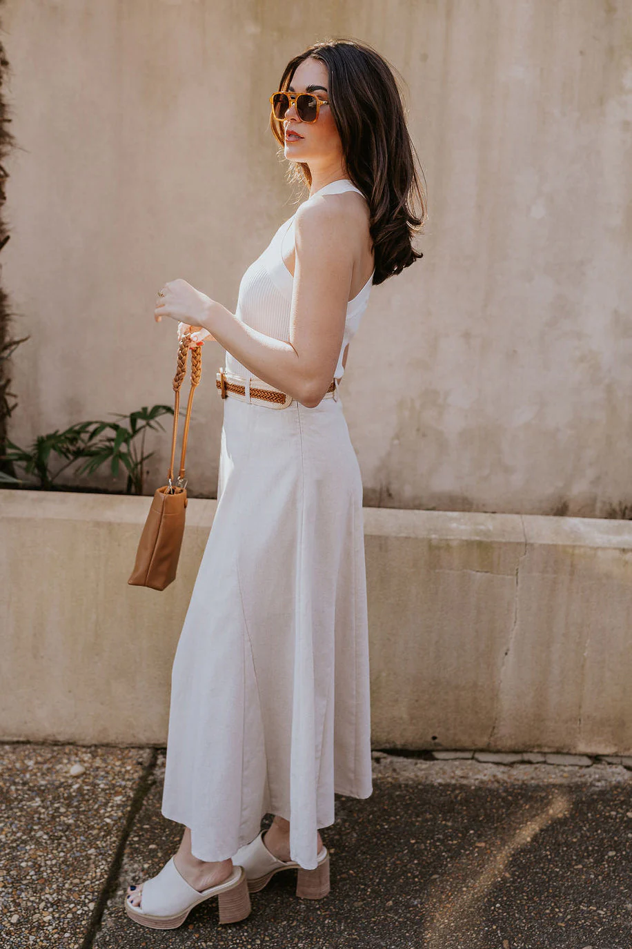 Seychelles Linen Midi Skirt - Image 7