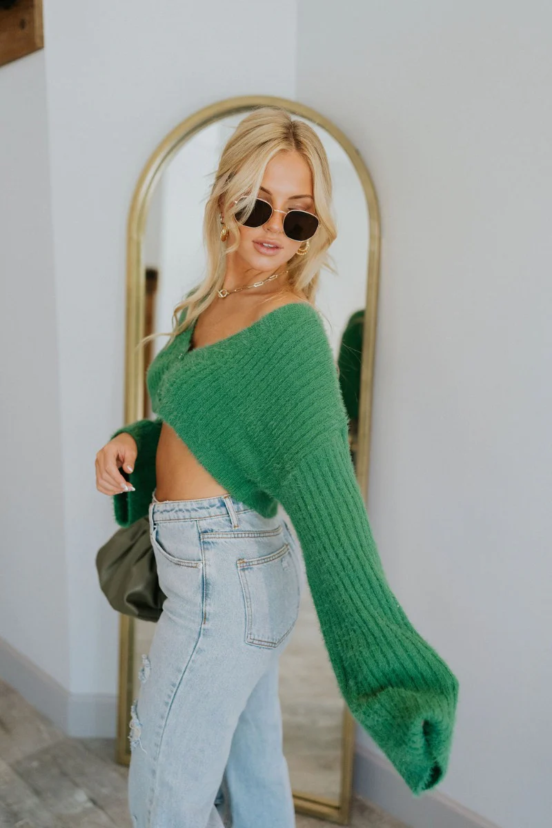 She's So Lucky Cropped Cardigan - Image 5