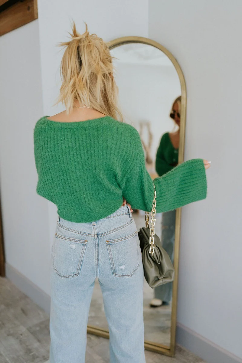 She's So Lucky Cropped Cardigan - Image 8