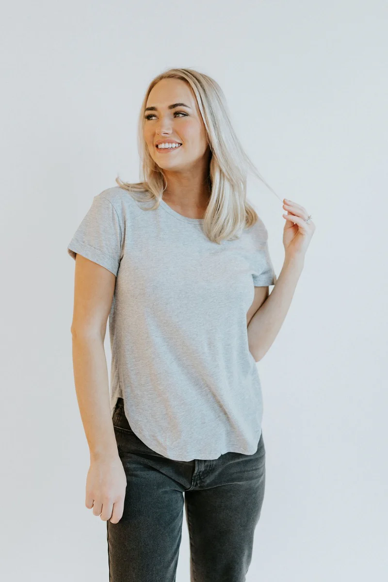 Simply Made Top in Grey - Image 2