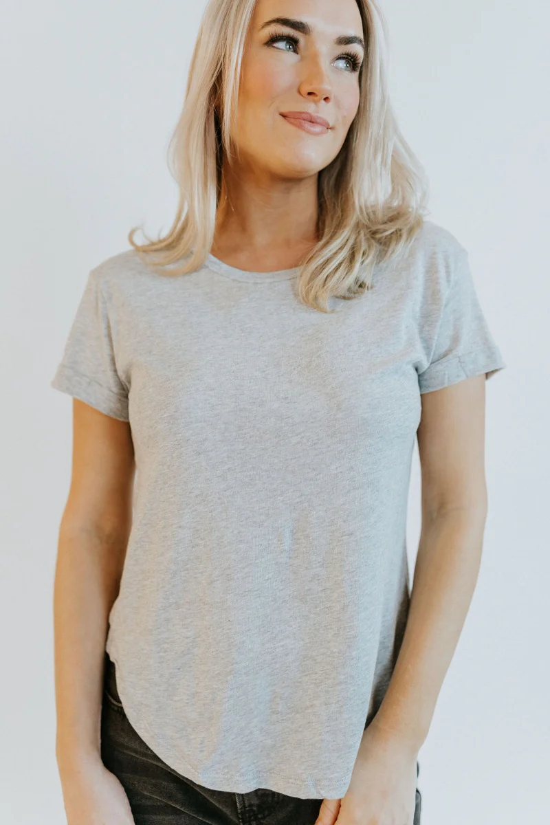Simply Made Top in Grey - Image 3