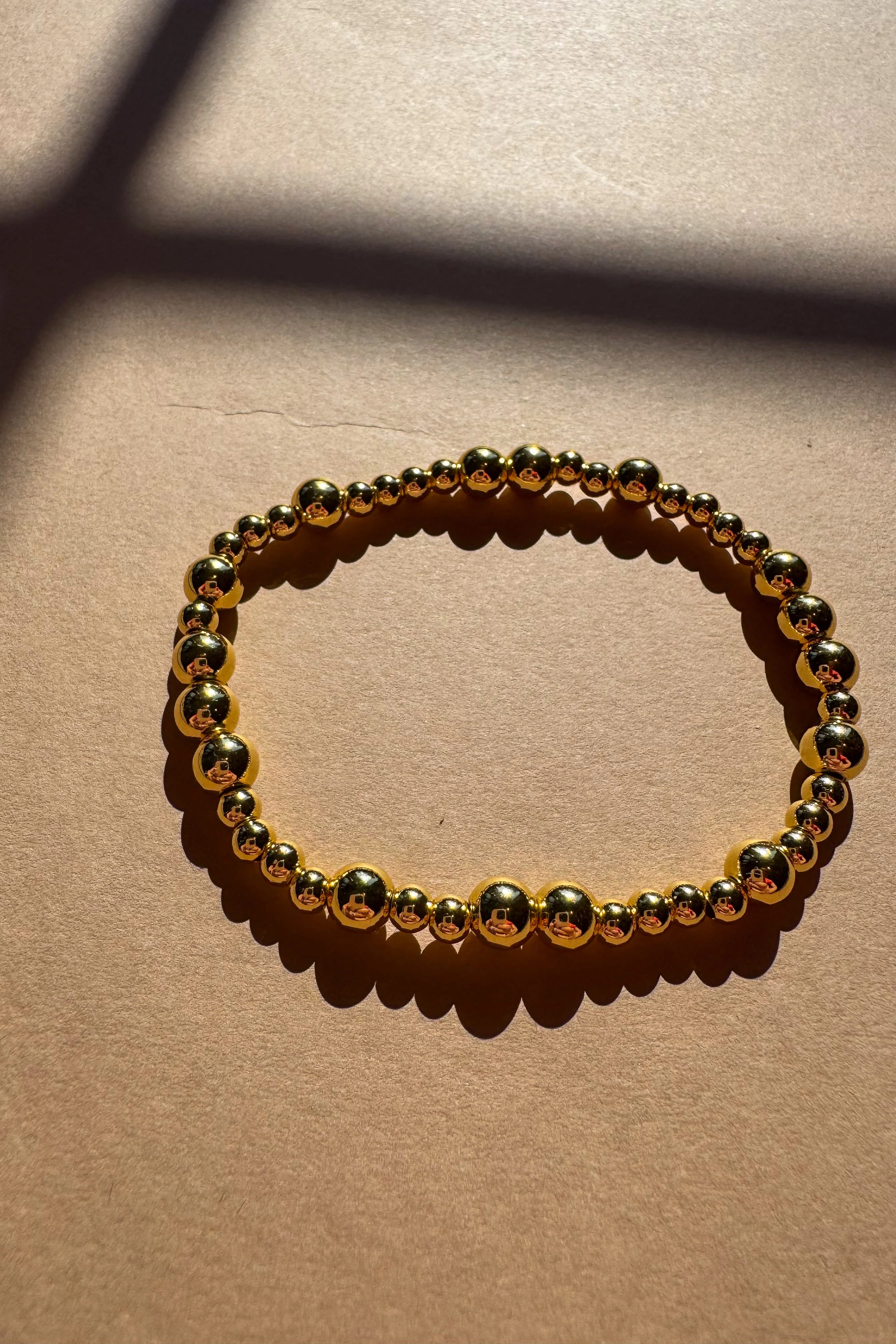 Skyler Gold Beaded Bracelet - Image 3