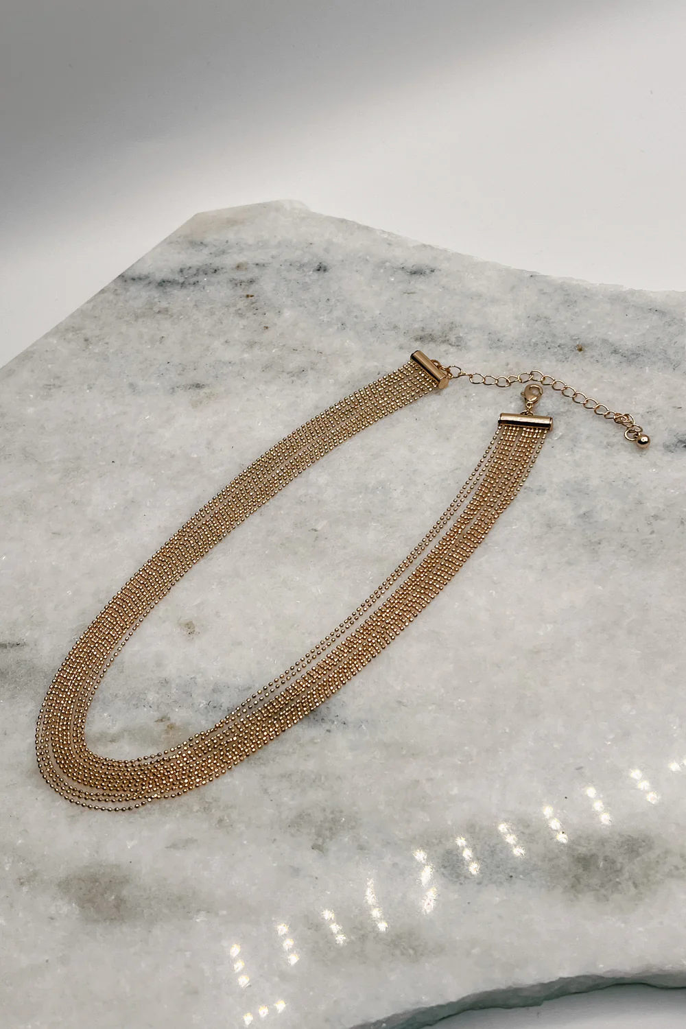 Sofia Gold Multi Layered Necklace