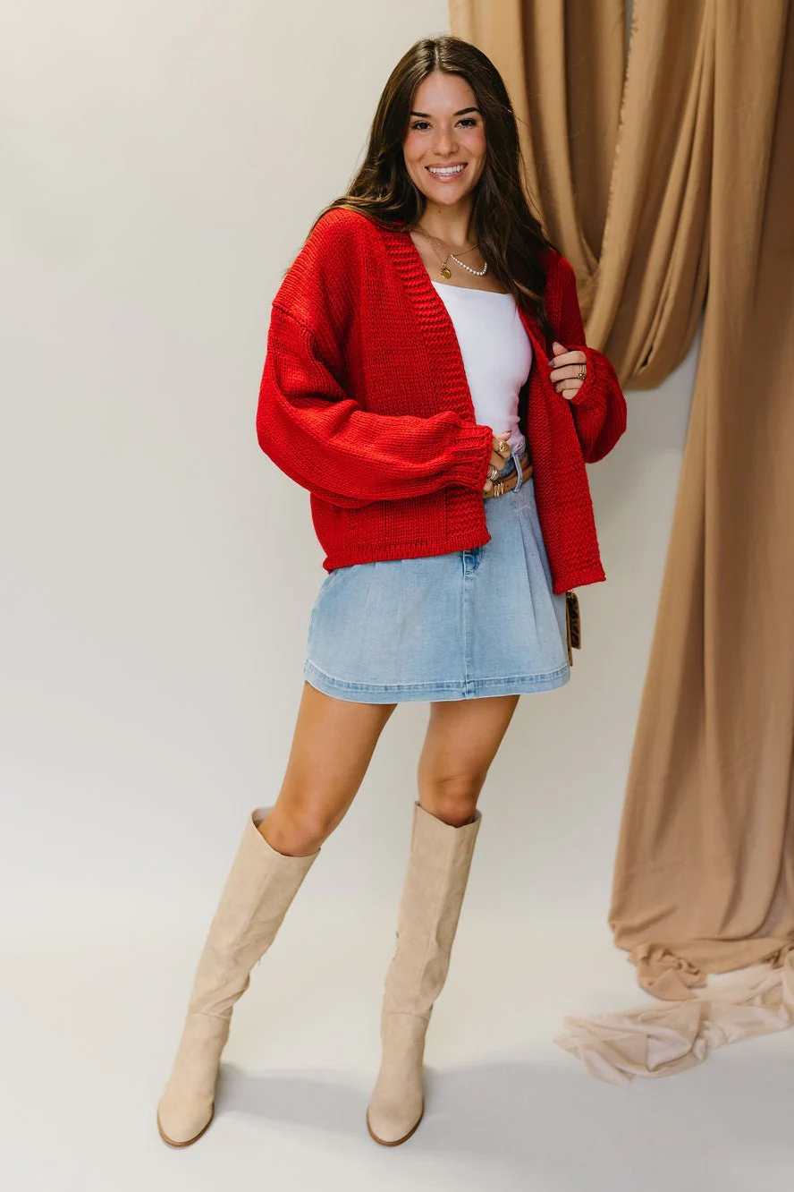 Sonya Cable Knit Cardigan