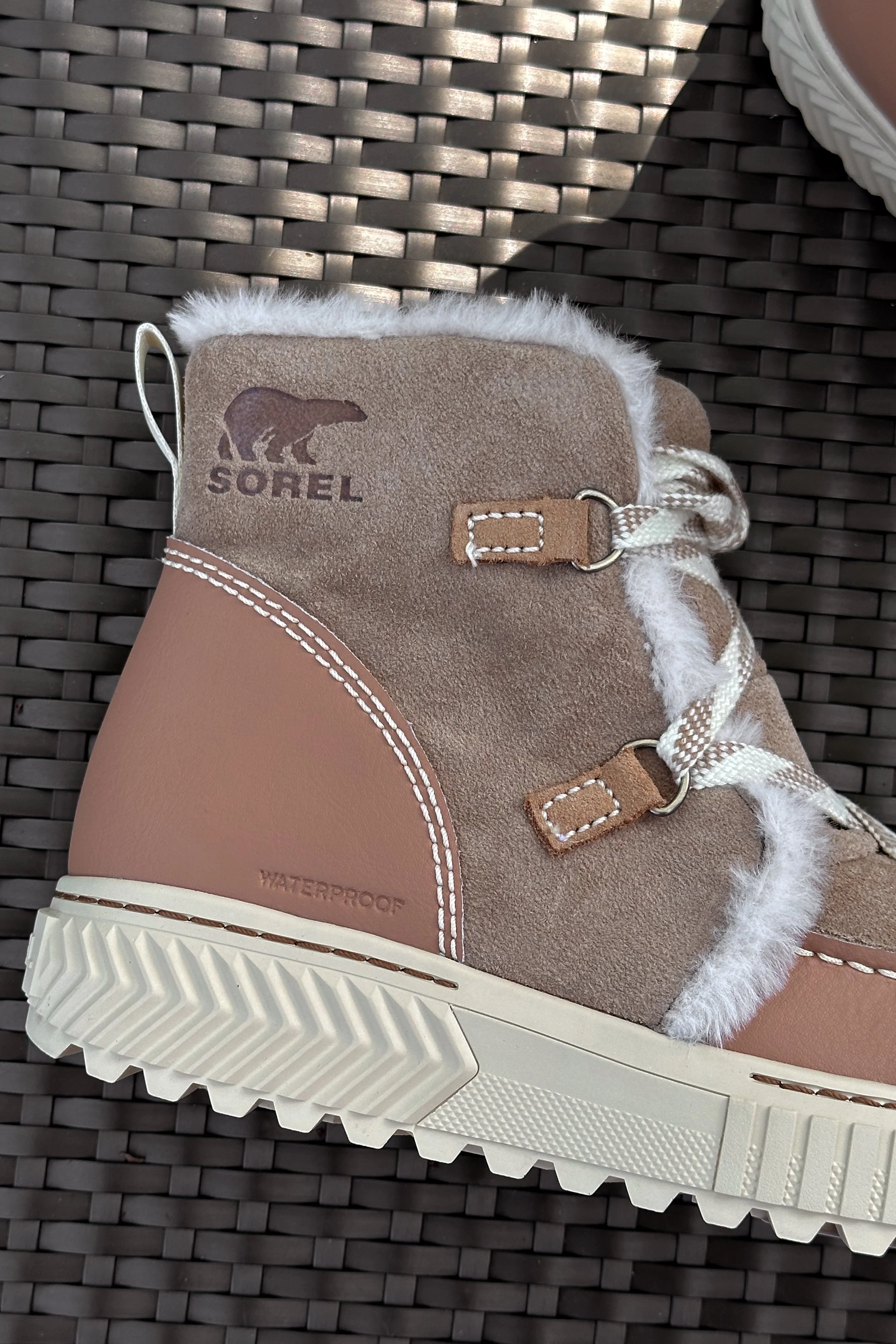 Sorel Ona Ave Alpine Dusty Tan, Tawny Buff Waterproof Boot - Image 2