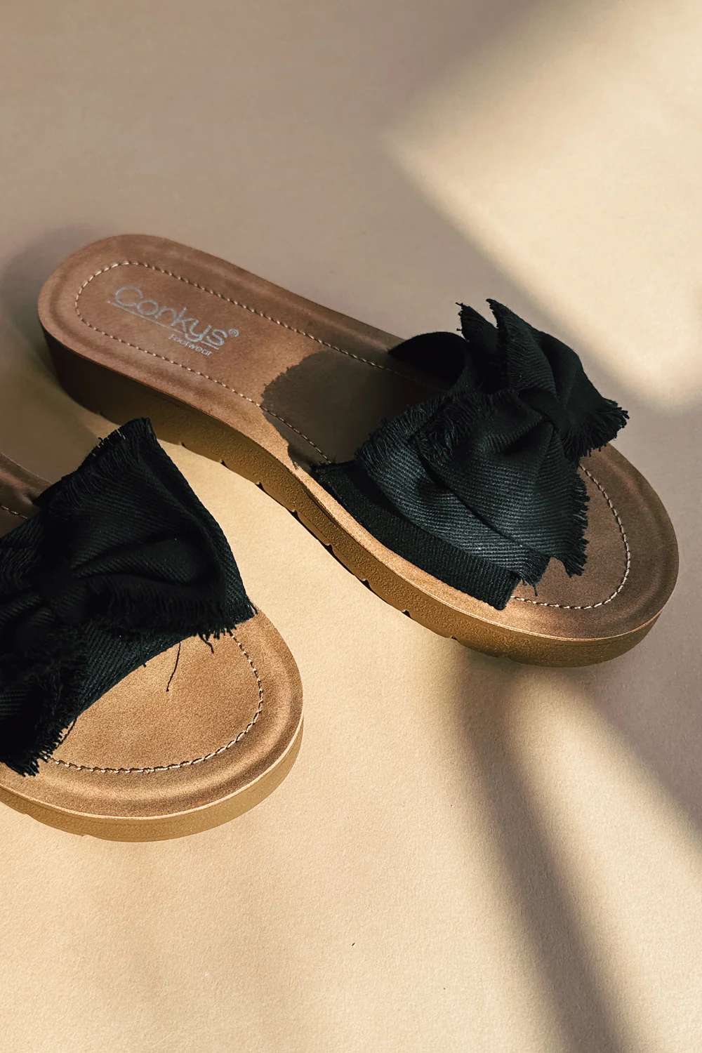 Corkys Spray Tan Black Combo Canvas Sandal - Image 5