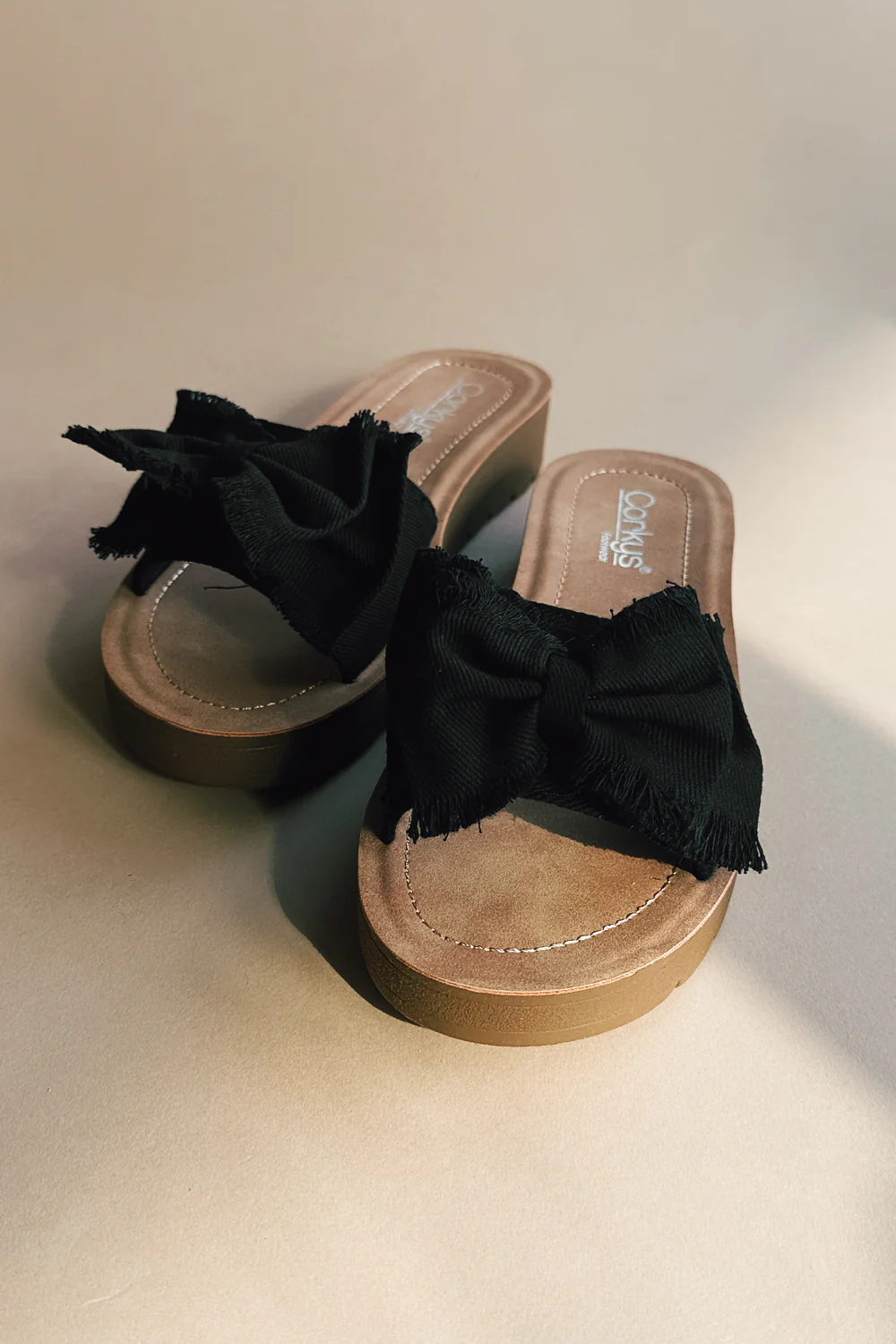 Corkys Spray Tan Black Combo Canvas Sandal - Image 7