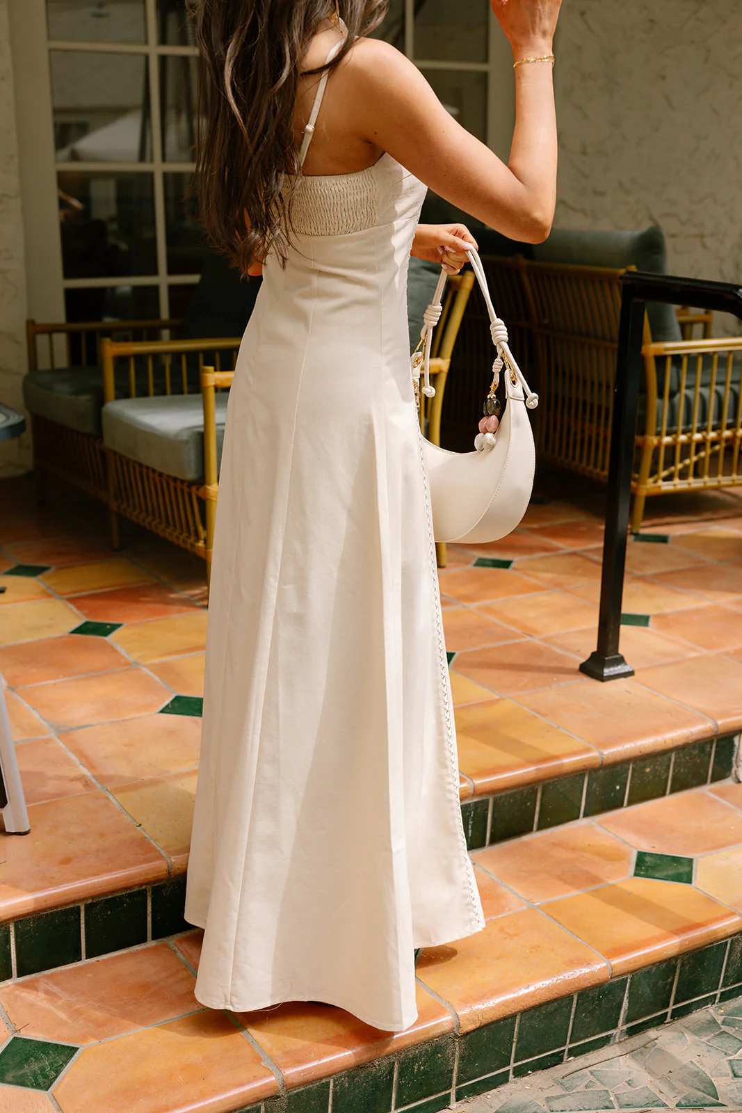 Stella Ecru Midi Dress - Image 7