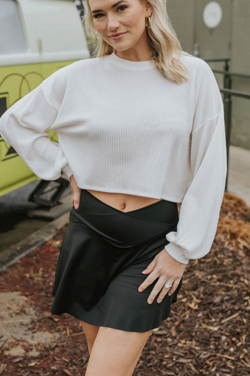 Step It Up Skort in Black