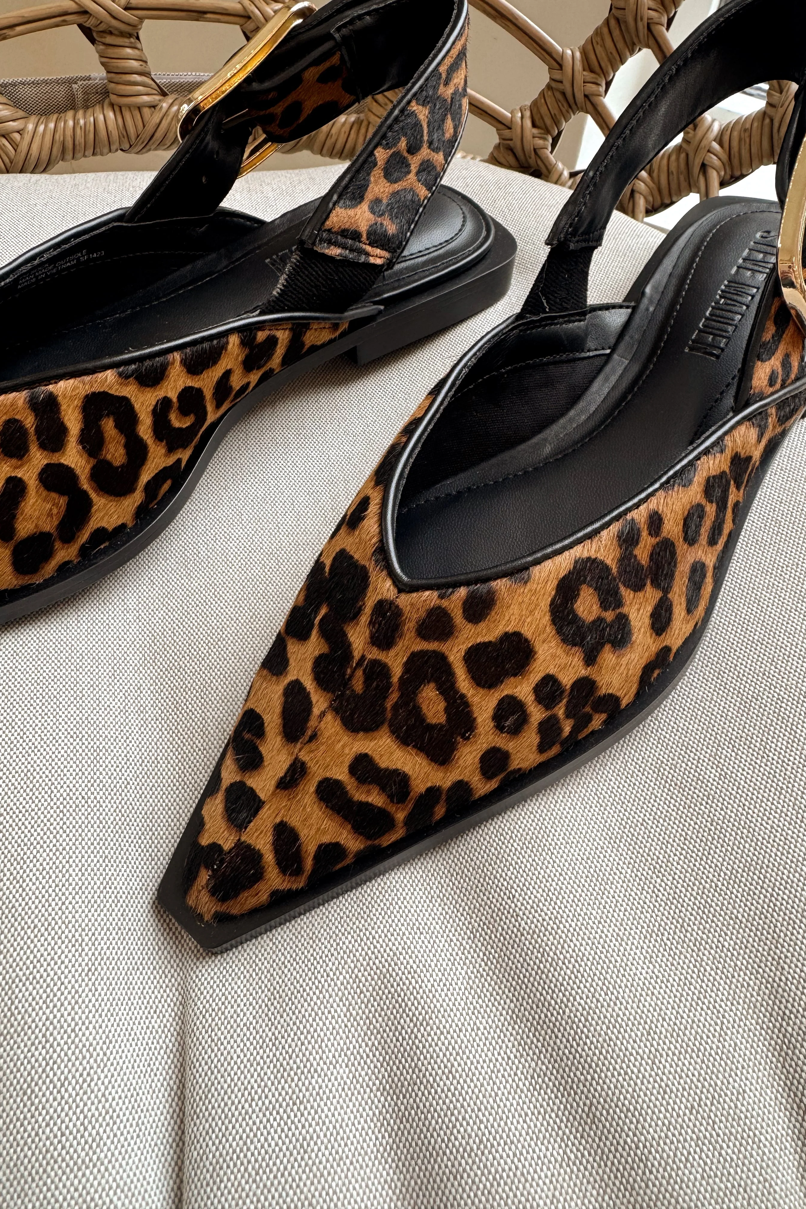 Steve Madden Shay Leopard Pointed Toe Flat - Image 2
