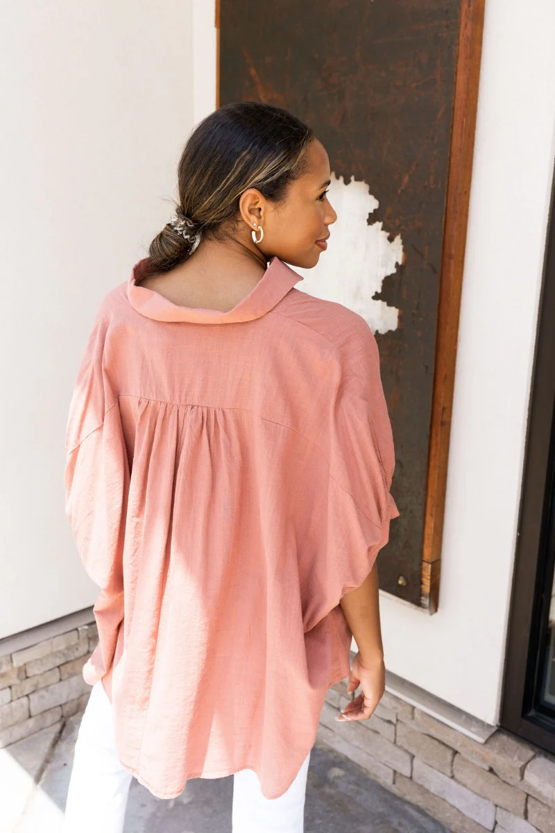 Summer Chapter Top In Rose - Image 4