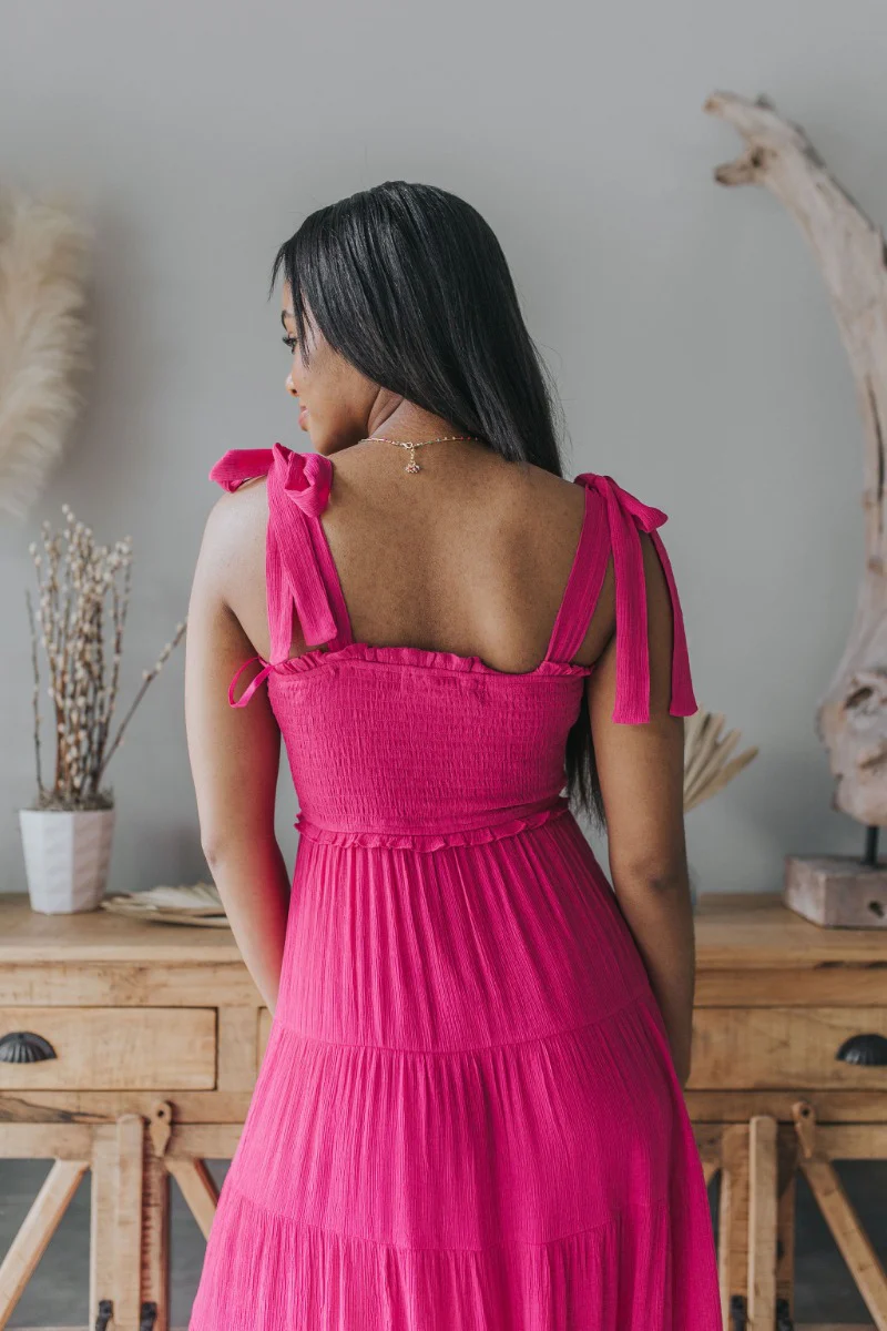 Sweet Intentions Midi Dress in Pink - Image 5