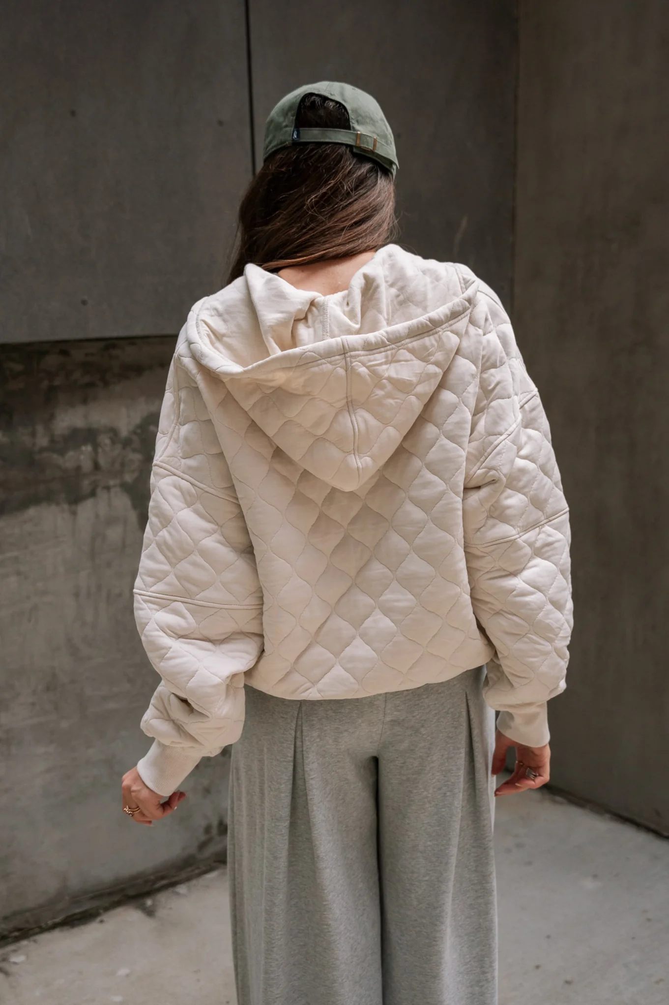 Sylvie Bone Quilt Quarter Zip-Up Jacket - Image 4