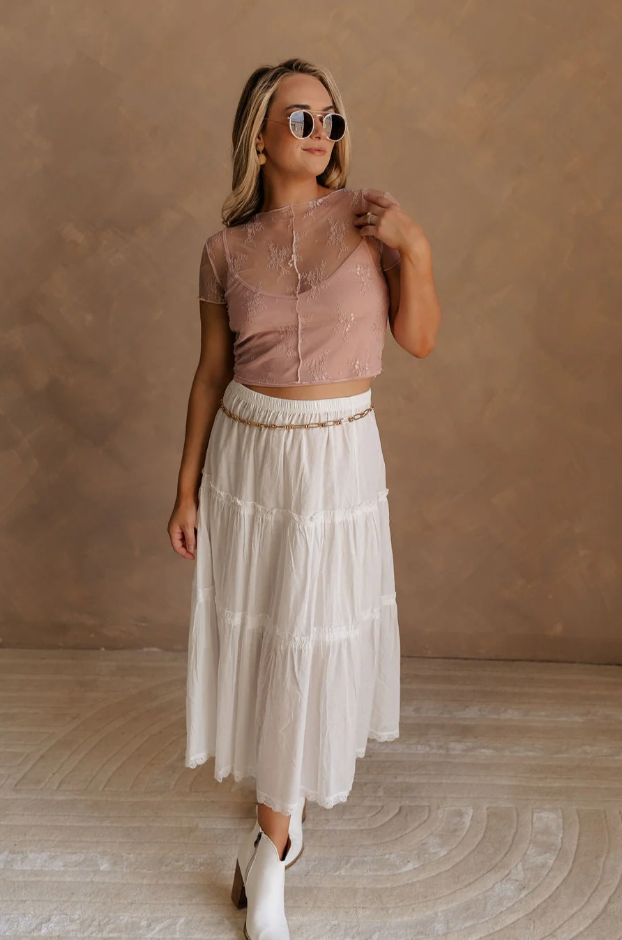 Vanessa Cropped Lace Top - Image 4