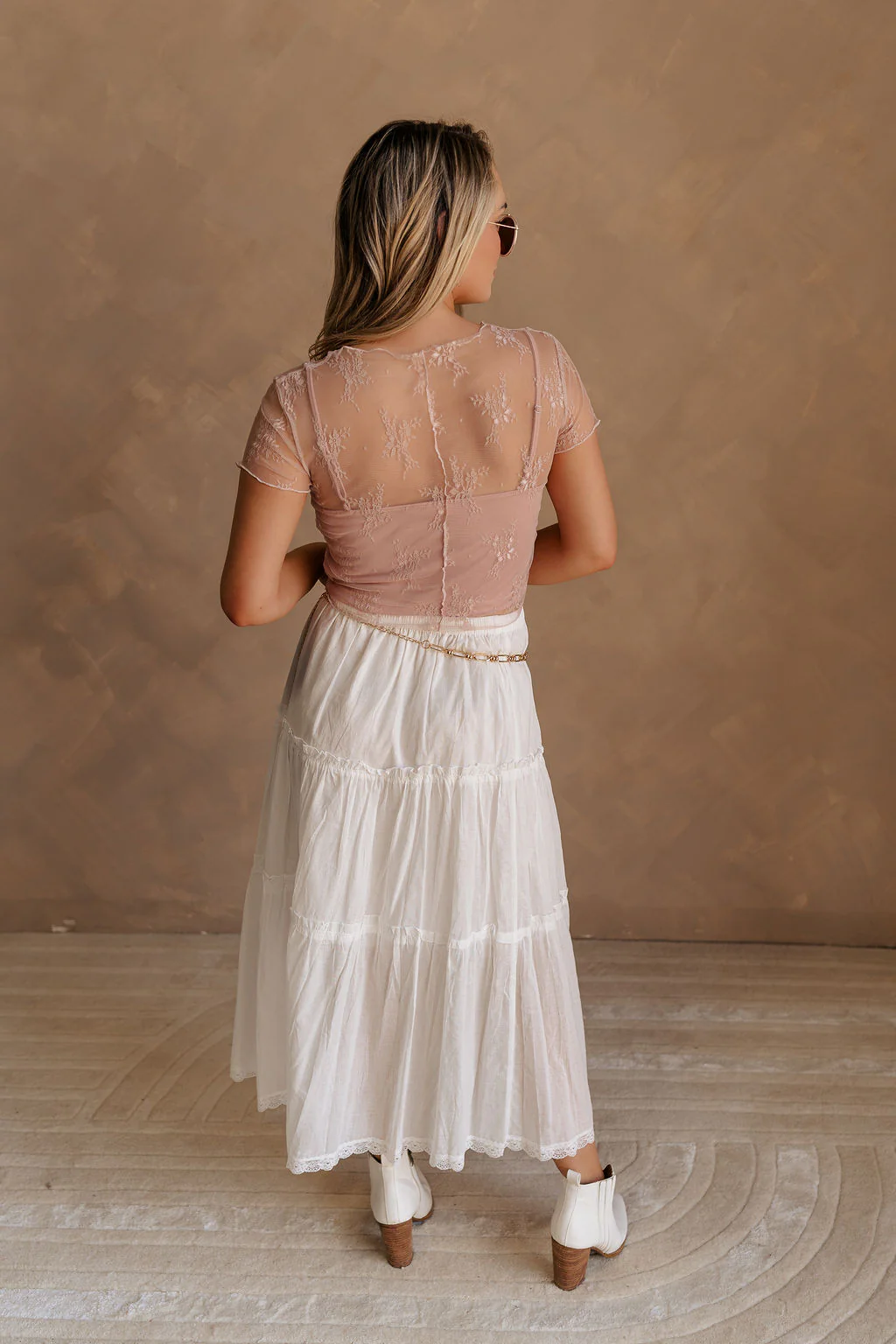 Vanessa Cropped Lace Top - Image 7