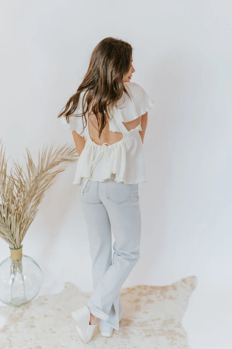 Take A Chance Top in Ivory - Image 7