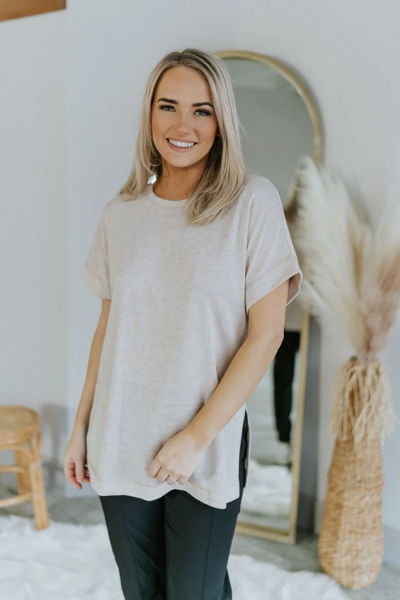 Take It Easy Top in Natural
