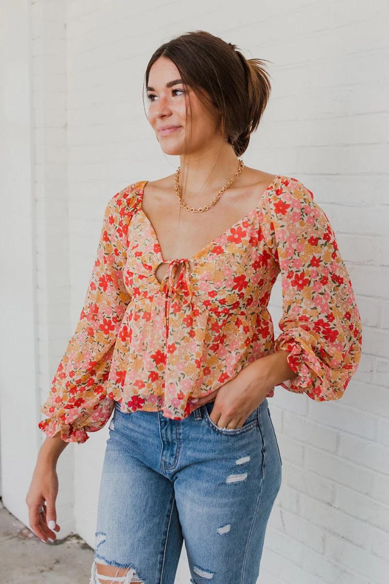 Take Me Back Floral Top - Image 2