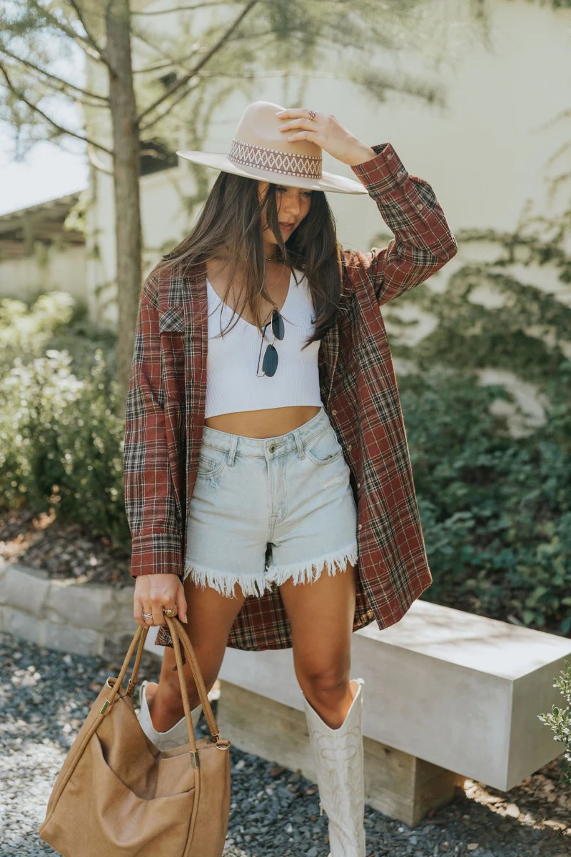 Take Me Home Plaid Shacket - Image 4