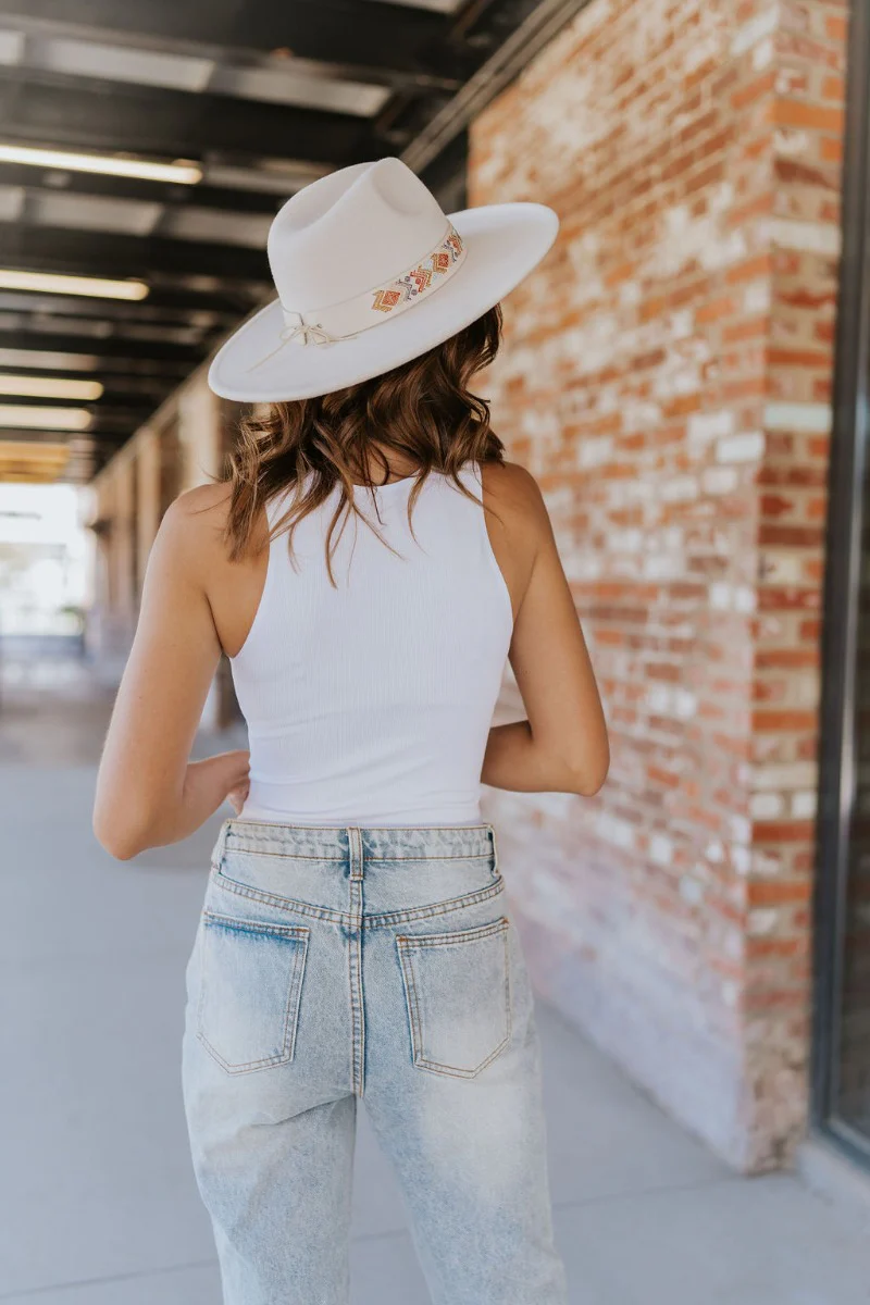 Talia Bodysuit In White - Image 4