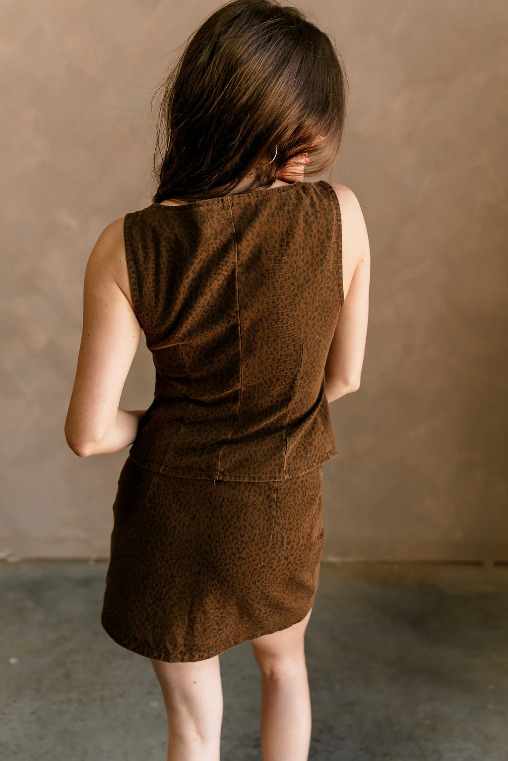 Teagan Brown Leopard Button-Up Top - Image 7