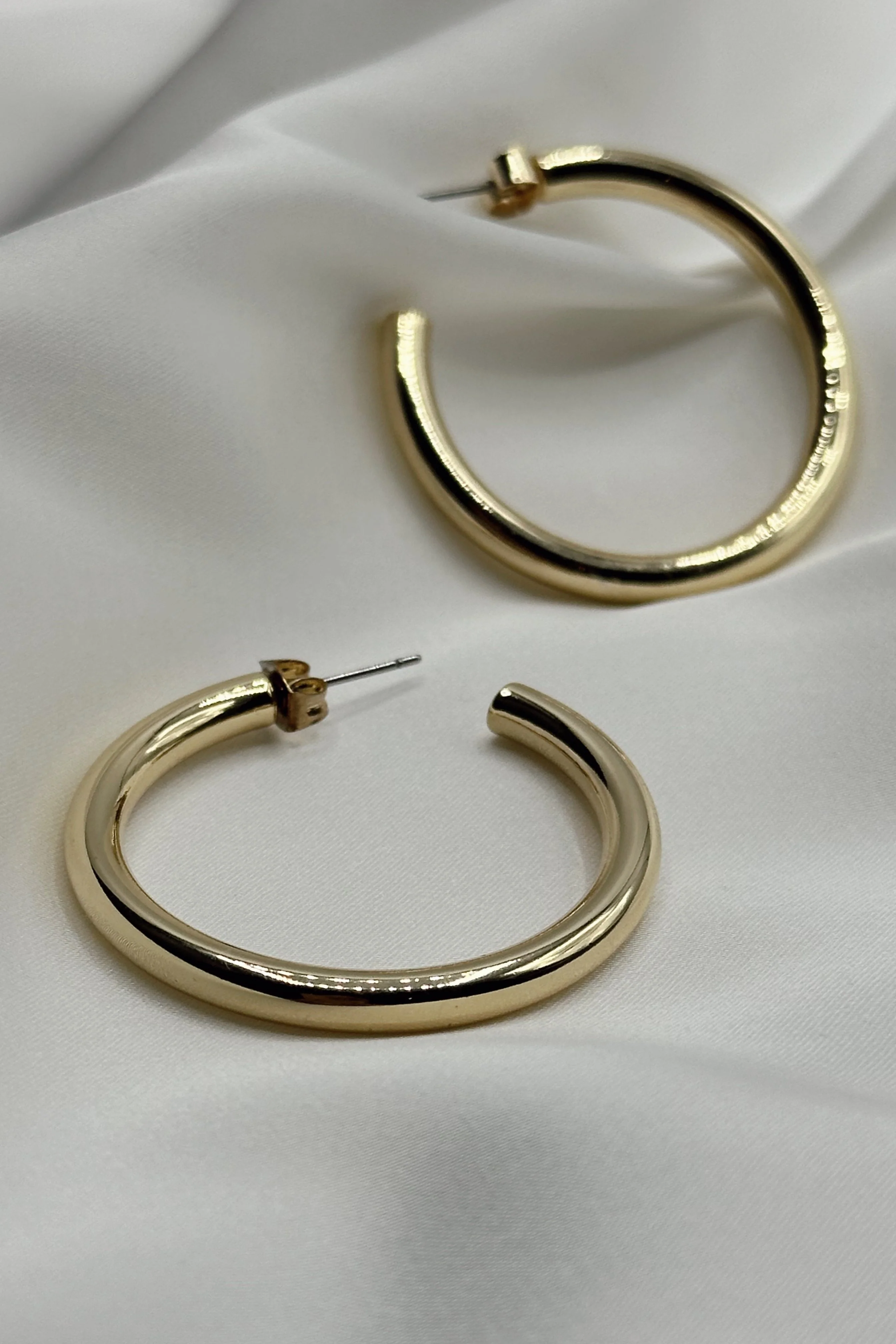 Terri Gold Dipped Hoops - Image 3