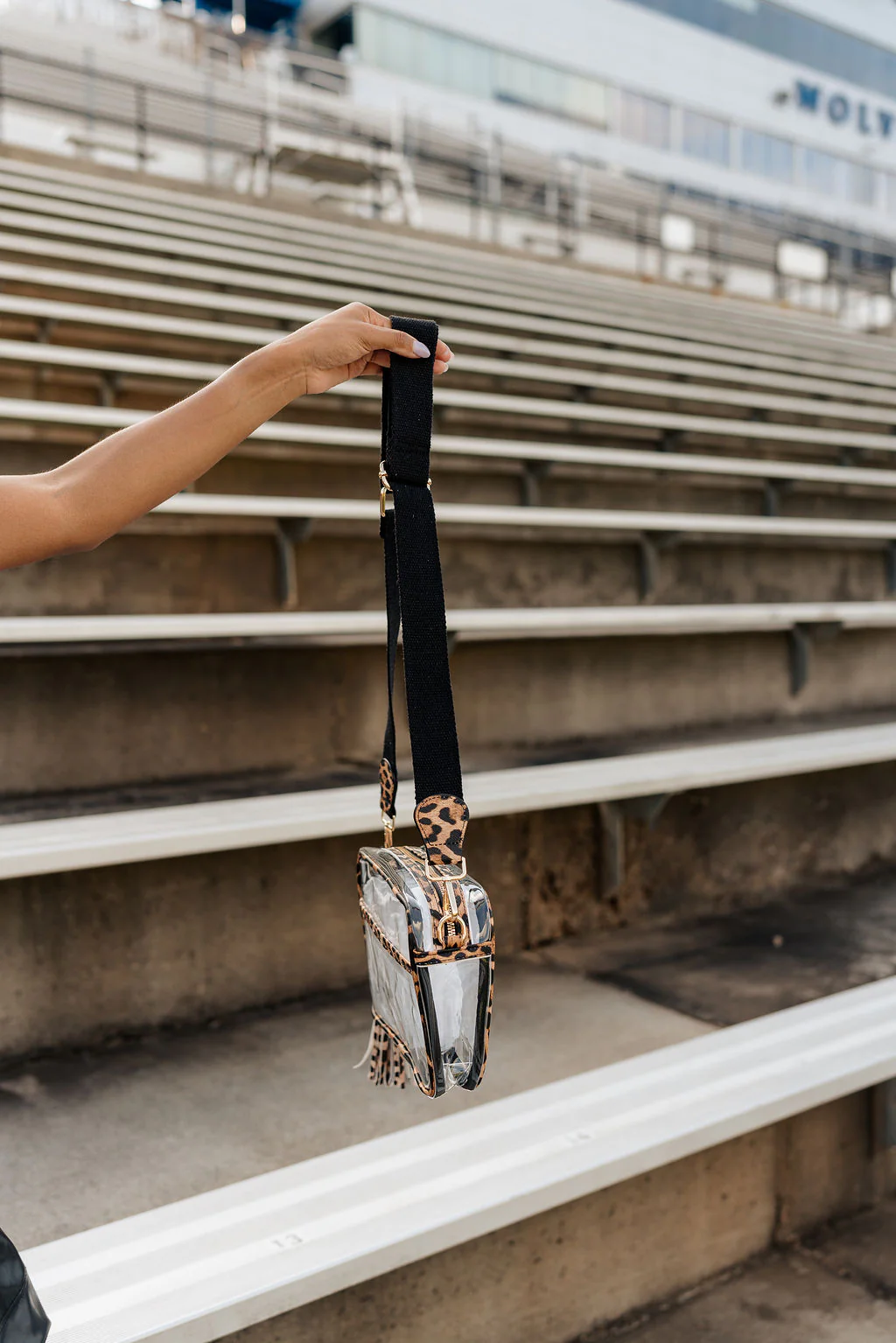 Johanna Clear Leopard Crossbody Purse - Image 3