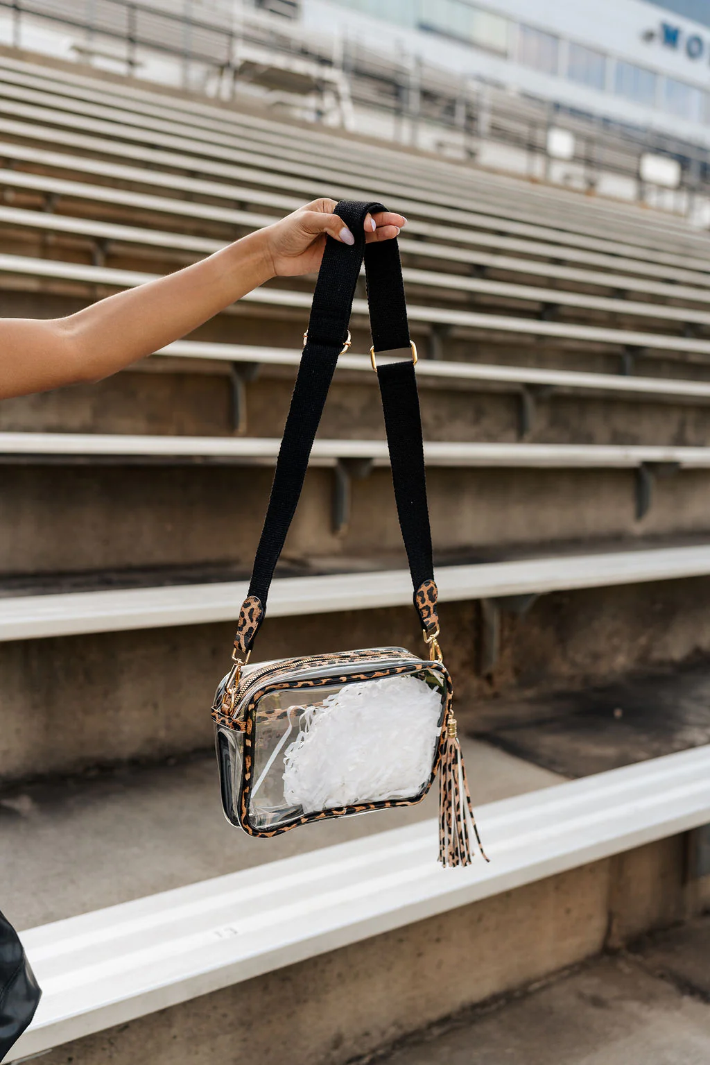 Johanna Clear Leopard Crossbody Purse - Image 4