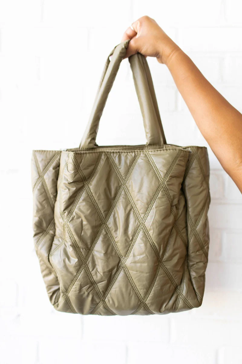 Time To Go Purse in Olive