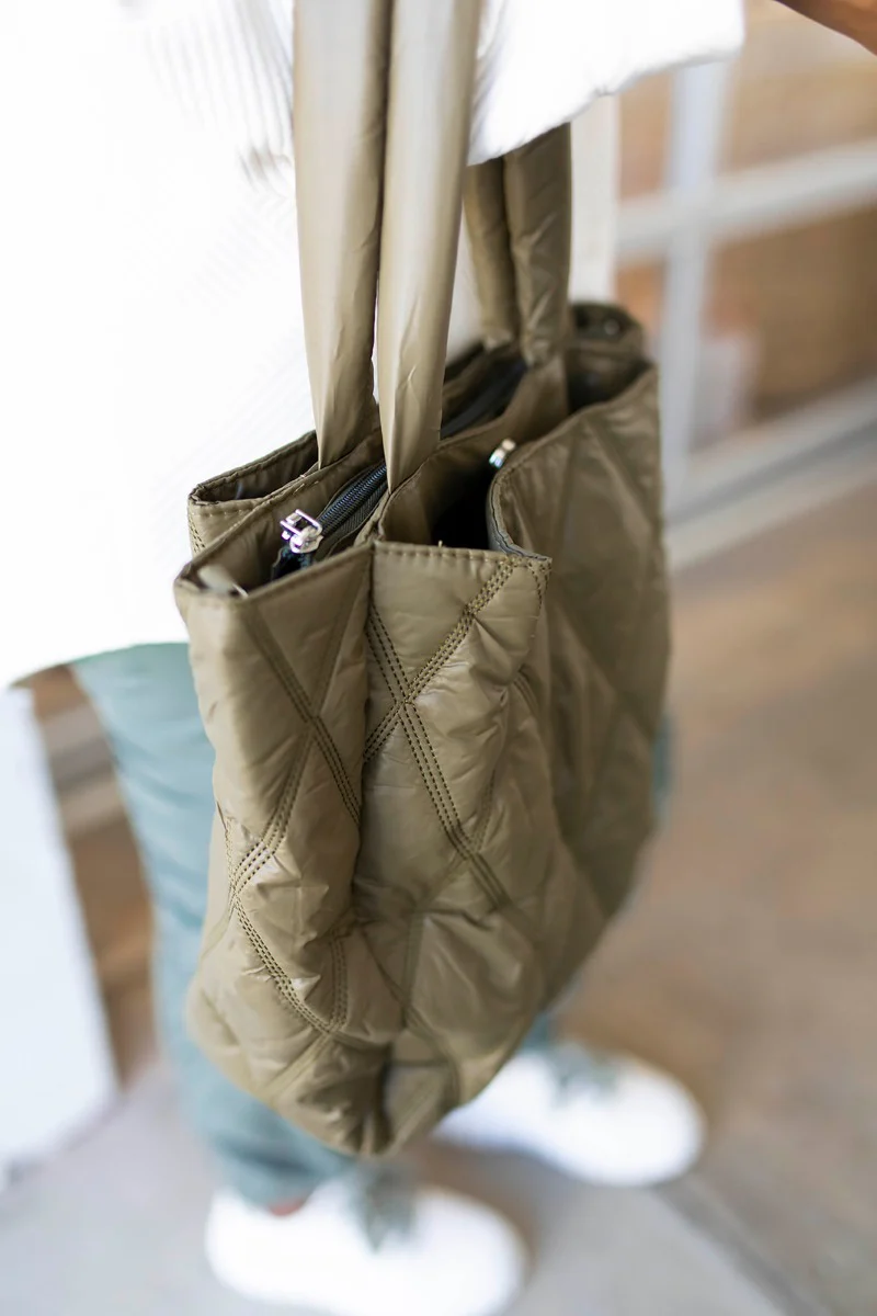 Time To Go Purse in Olive - Image 3