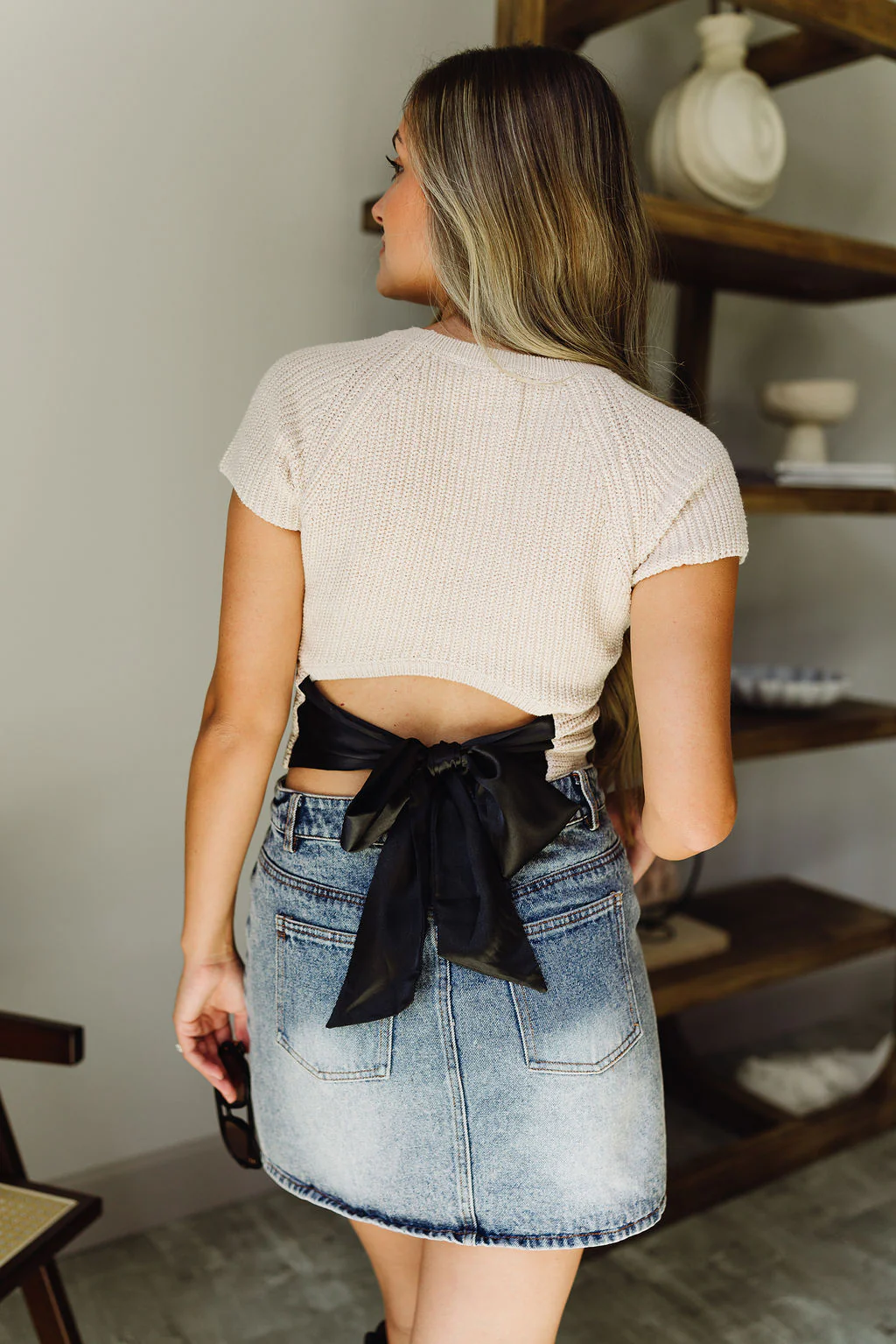 Tory Denim Mini Skirt - Image 5