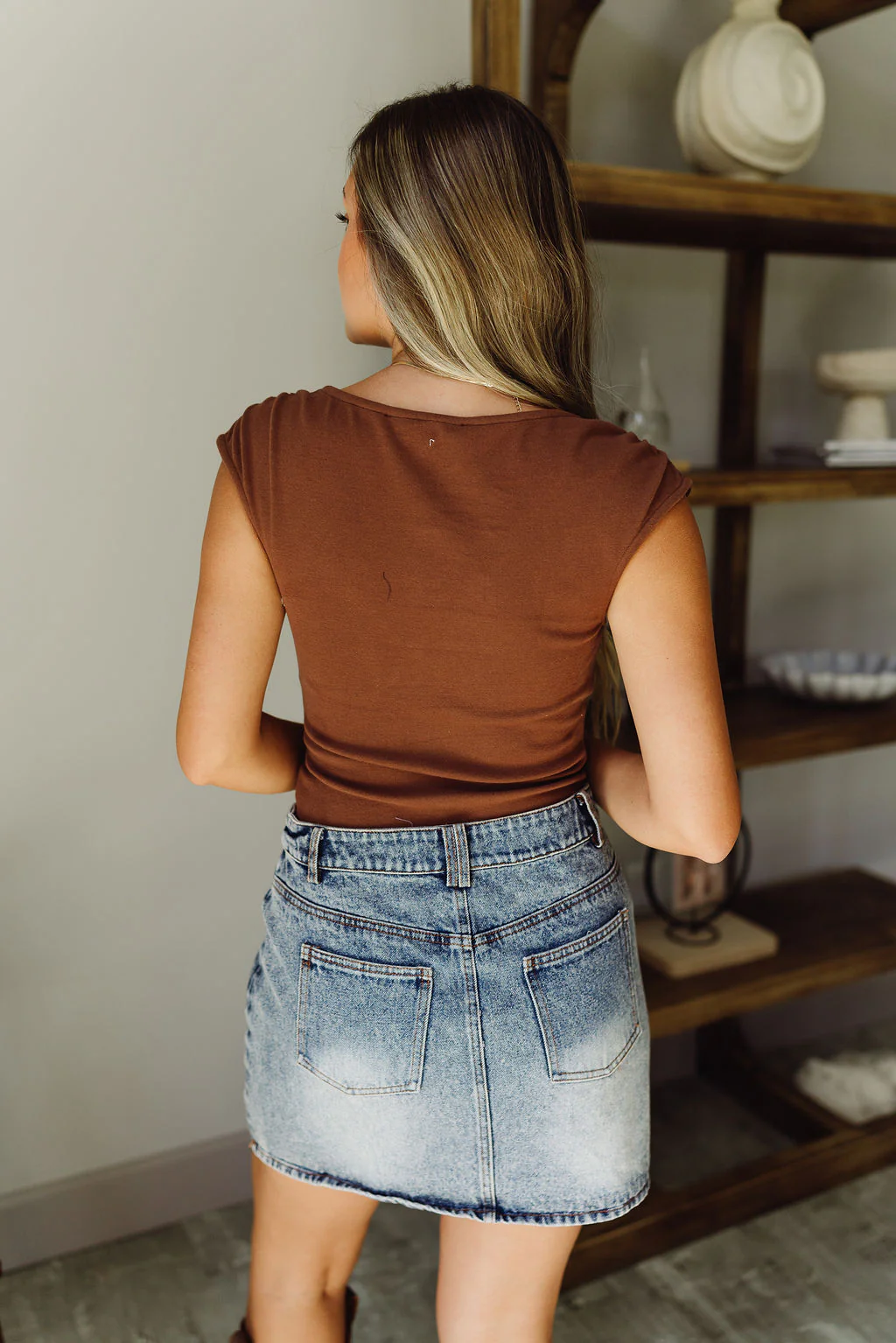 Tory Denim Mini Skirt - Image 6