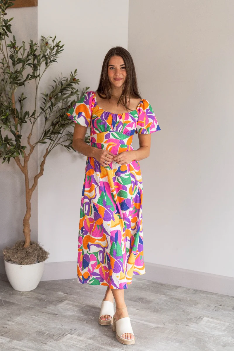 Tropical Jam Midi Dress
