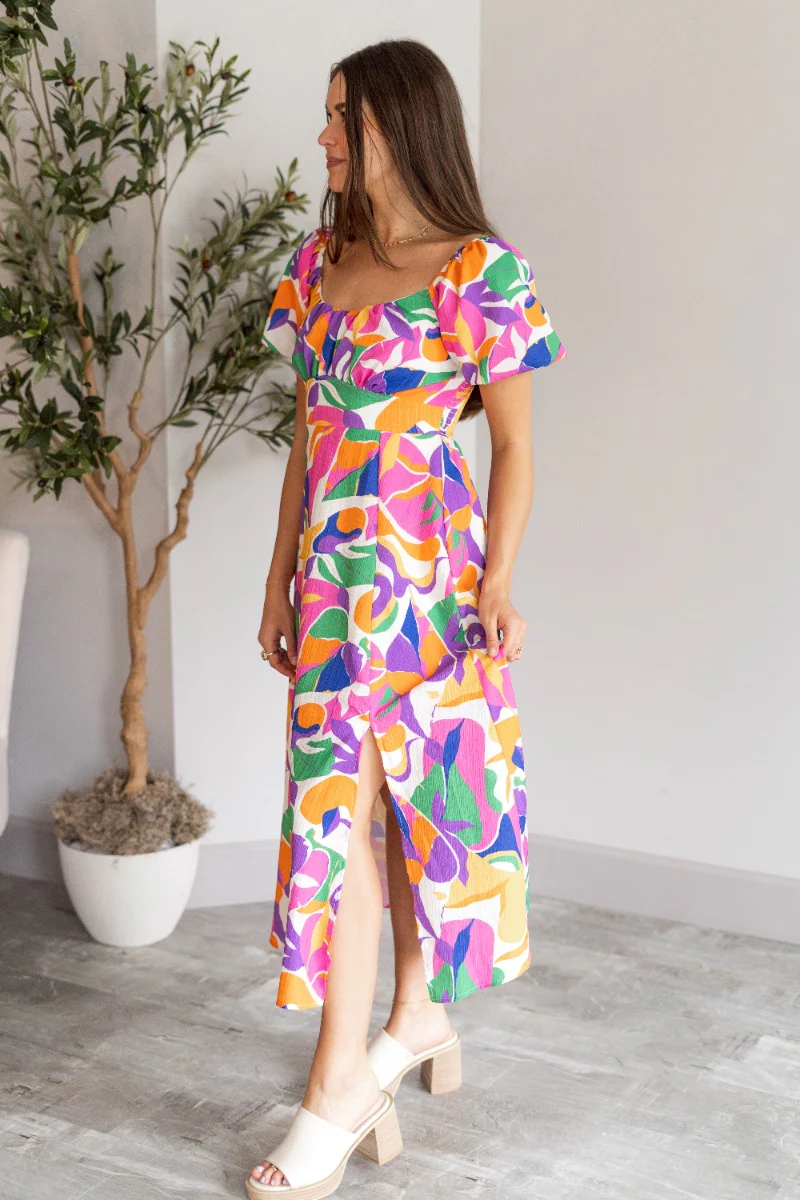 Tropical Jam Midi Dress - Image 2