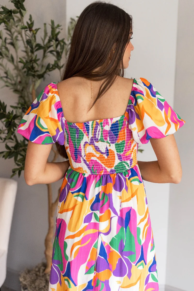 Tropical Jam Midi Dress - Image 5