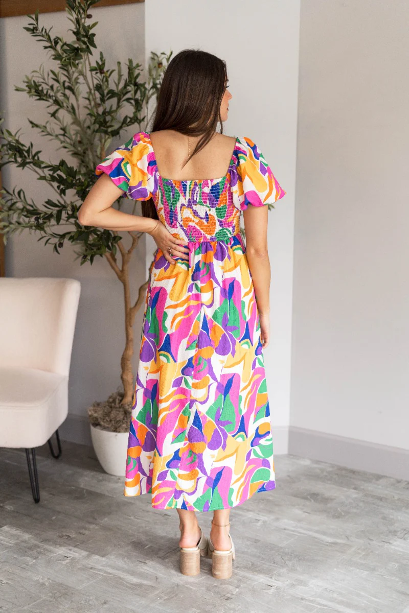 Tropical Jam Midi Dress - Image 6