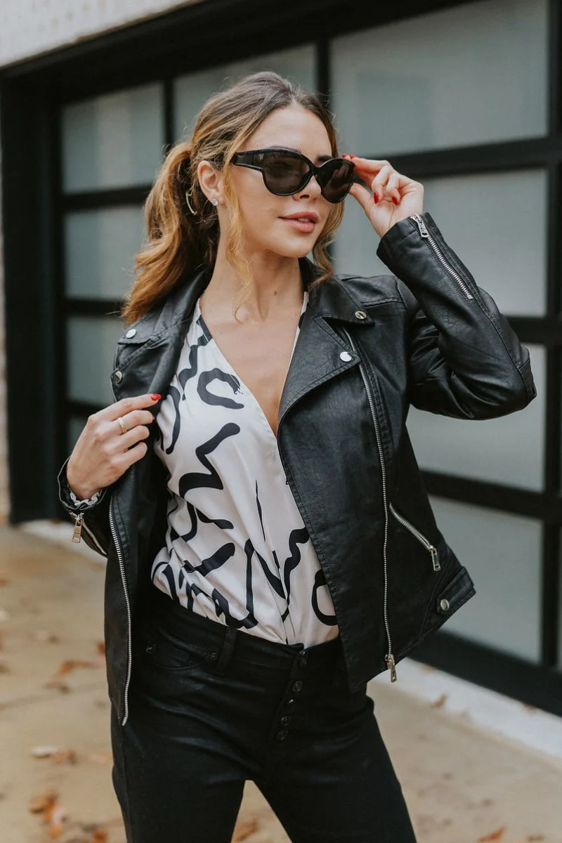 True Story Faux Leather Jacket