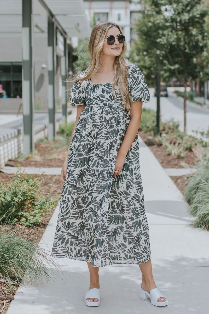 Under the Palms Midi Dress