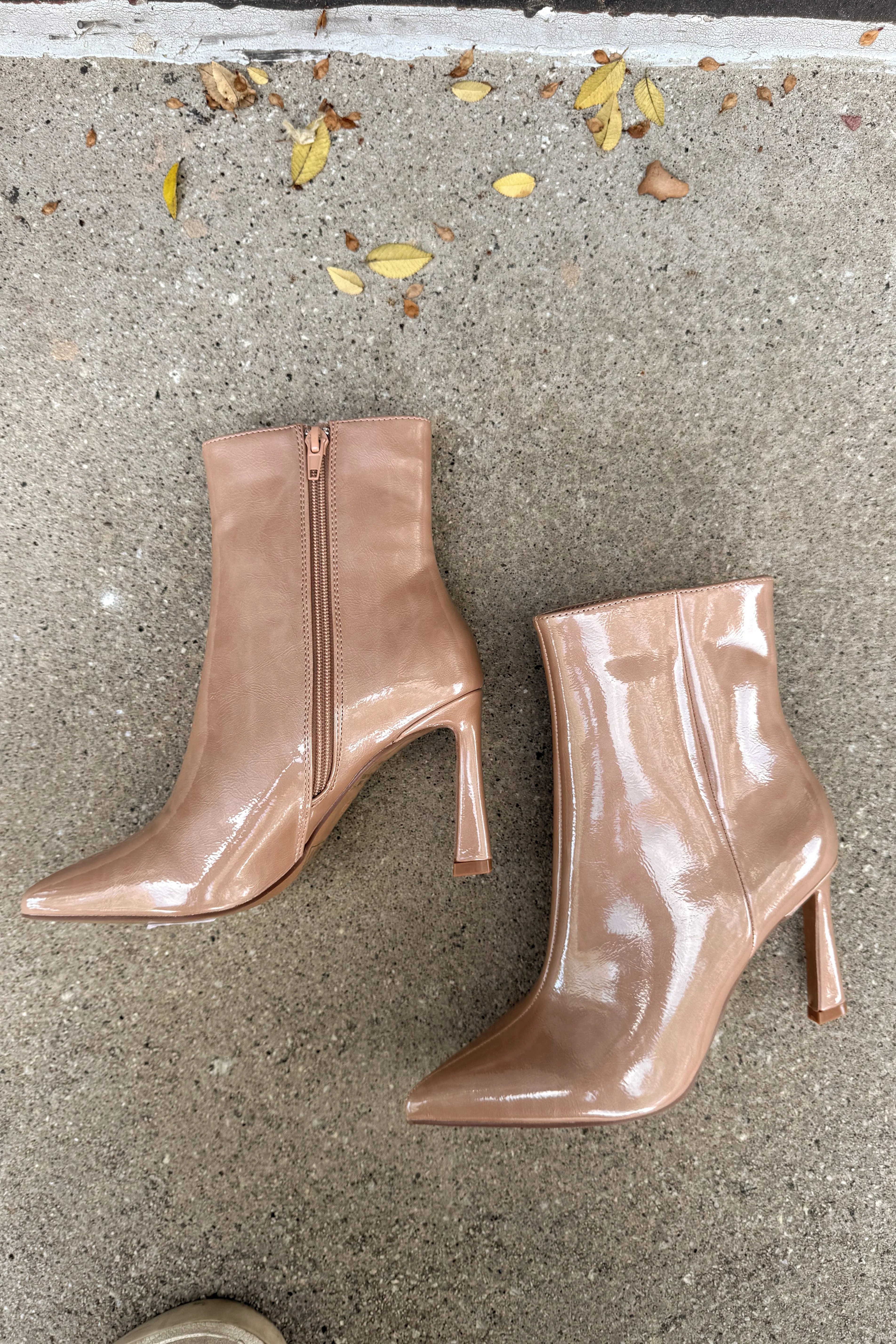Unity Nude Glitter Heel Bootie - Image 2