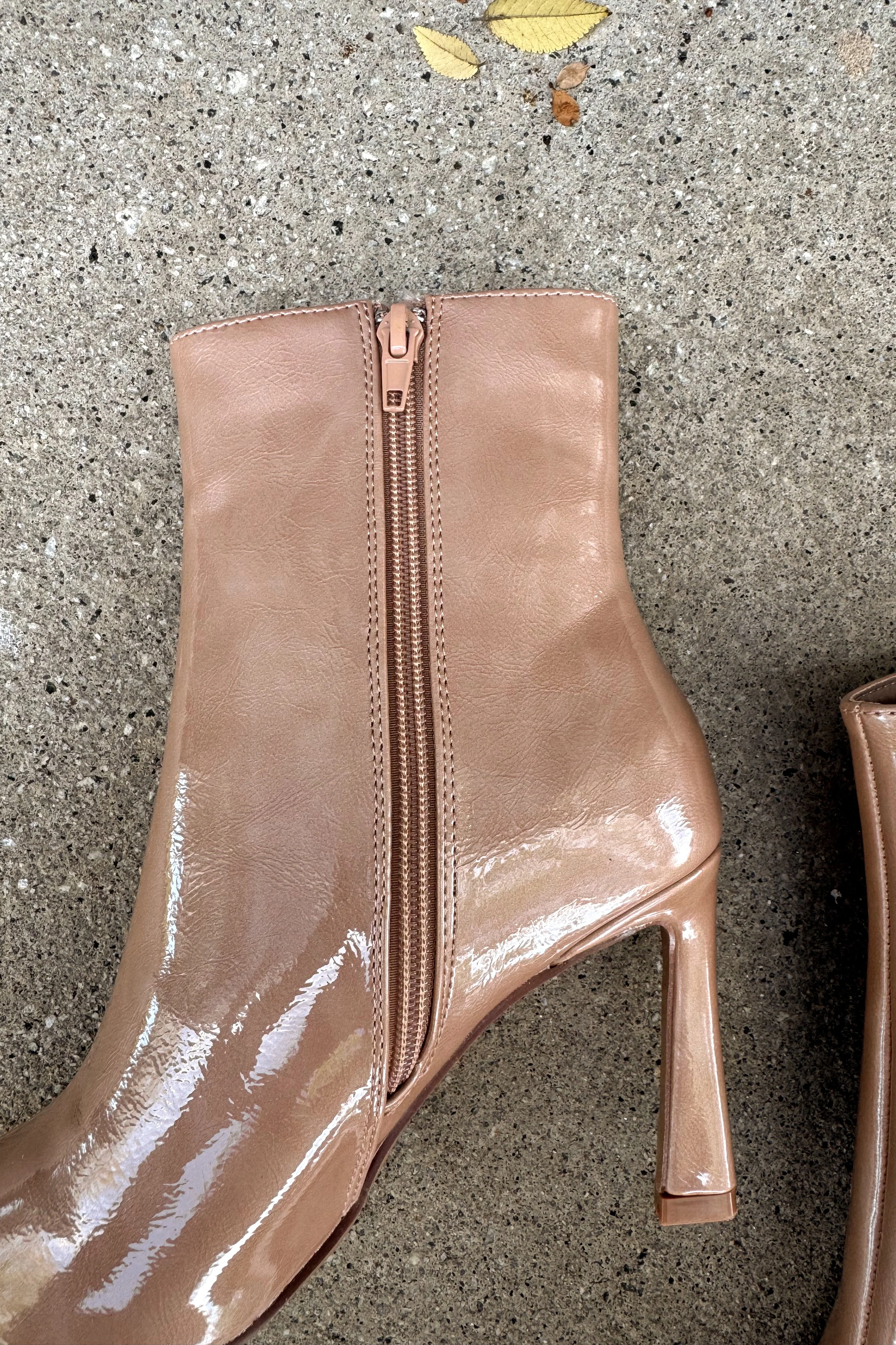 Unity Nude Glitter Heel Bootie - Image 3