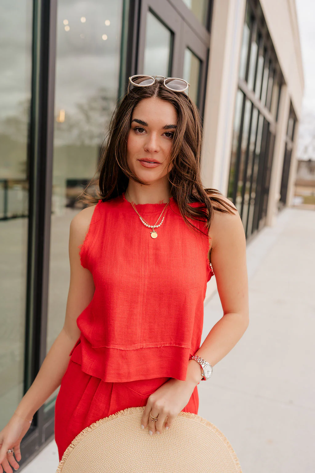 Vada Red Tank Top - Image 6