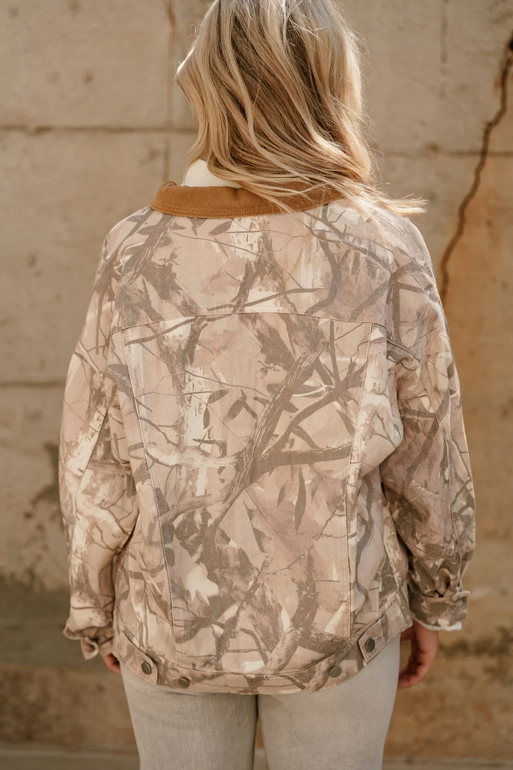 Veda Light Woodland Camo & Camel Jacket - Image 6