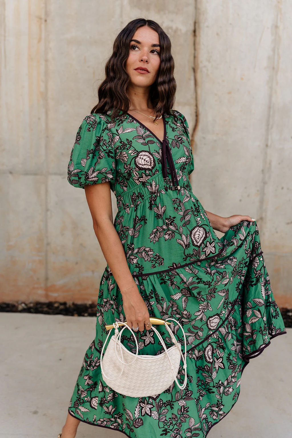 Vivica Green Floral Midi Dress