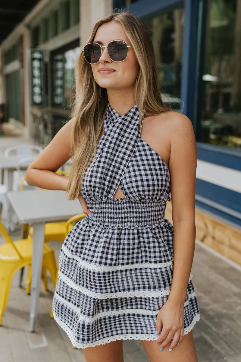 We Belong Together Gingham Dress