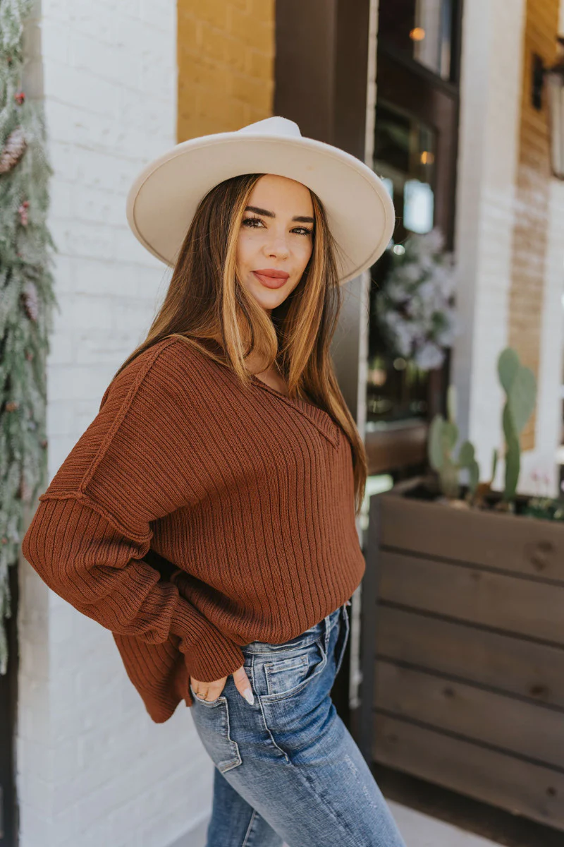 Where You've Been Sweater In Camel - Image 3