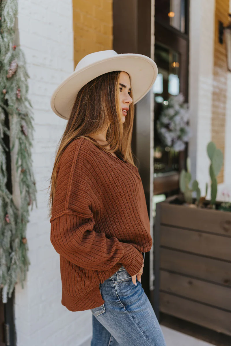 Where You've Been Sweater In Camel - Image 4
